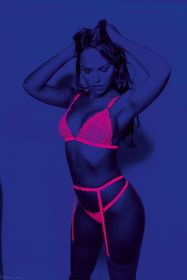 Neon 3 Pc Bra Set  One Size