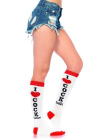 Cocktails Knee High Socks  One Size