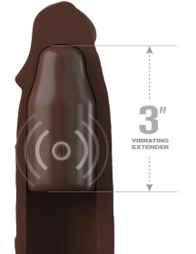 Fantasy X Tensions Elite 9 Inch Sleeve Vibrating 3 Inch Plug With Remote