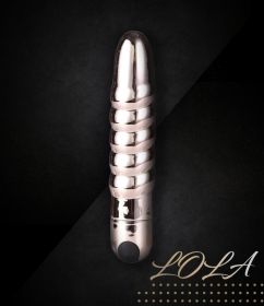 Lola 10 Function Vibrating Twisty Bullet  Rose Gold