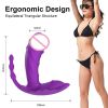 Convenient clitoral stimulation wearable waterproof silicone dildo massage late-night companion masturbation device