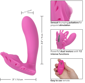 Venus Butterfly Silicone Remote Pulsating Venus G
